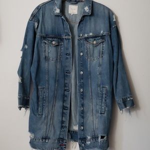 Zara Long Denim Jacket